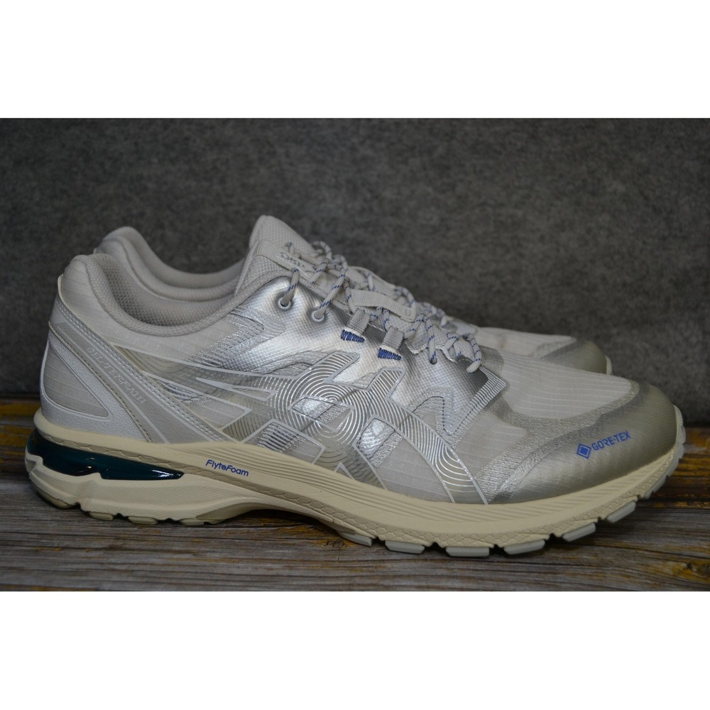 ASICS Terrain GTX Shoes‎ Mens 13 Silver Running Sneakers GORE-TEX 1203A457